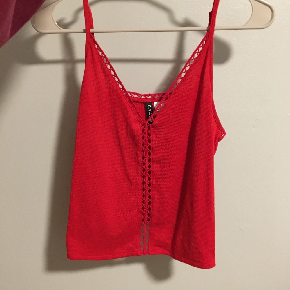 Red H&M Top (tank top blouse)